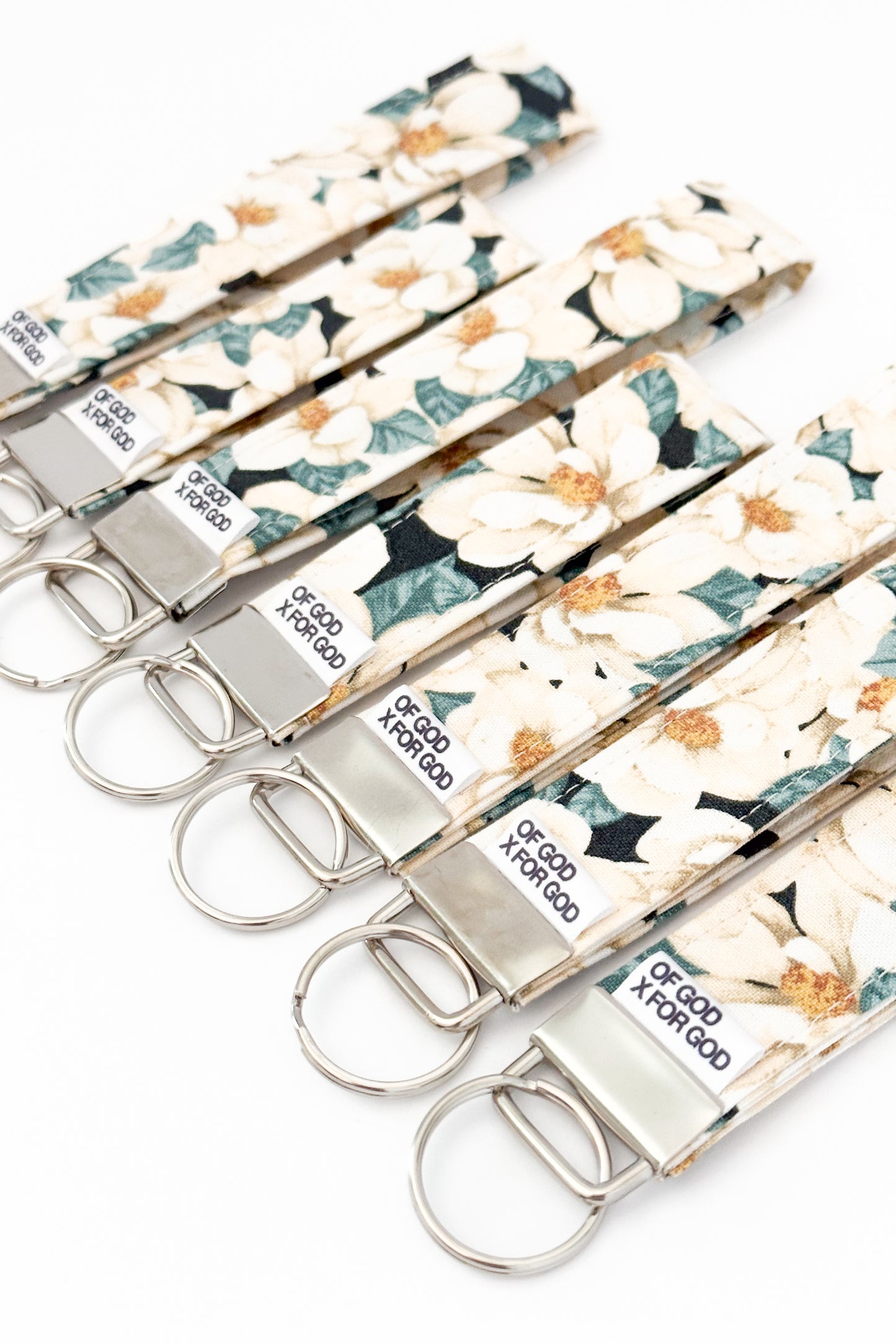 Magnolia Wristlet Keychain