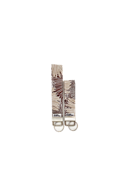 Palm Leaf Wristlet Keychain