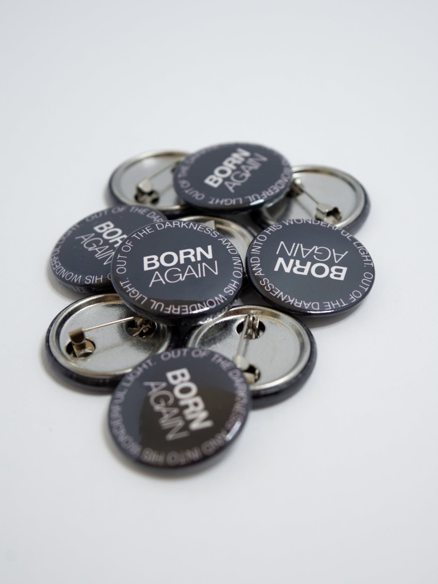 Born Again Pin Button